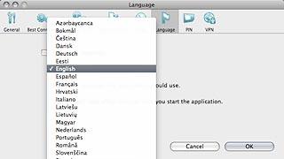 Highlight the required language and click OK.