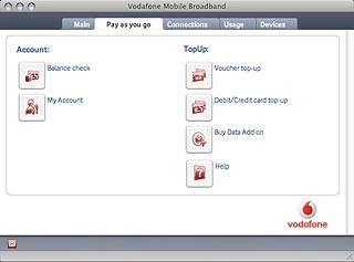Click Balance check.Your balance is displayed.