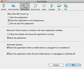 Start this application in the background
