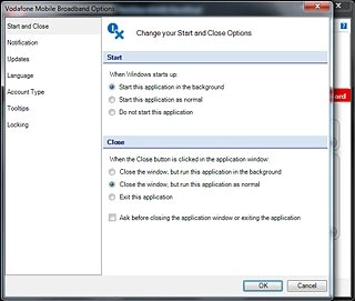 Click OK to close the window.
