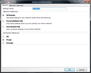 Highlight the field next to Settings name and key in the required name for the data connection.