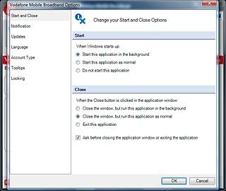 Click OK to close the window.