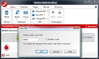 Key in your PIN and click OK.