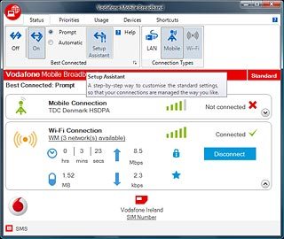 Click Setup Assistant.