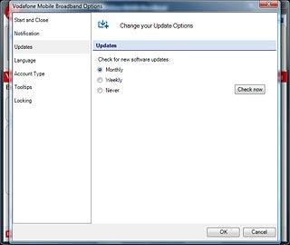 Highlight Monthly, Weekly or Never and click OK.
