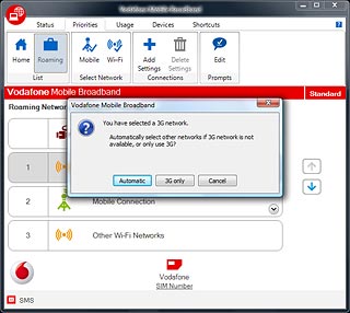 Click Automatic.The screen will tell you if you have access to the network you've chosen.