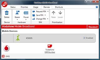 Click the name of your USB modem.