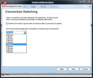 Highlight the required setting and click Next.