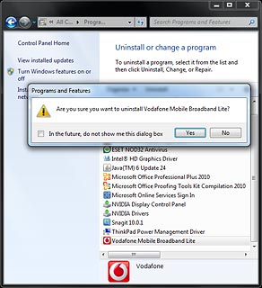 Click Yes.If required, confirm the action.