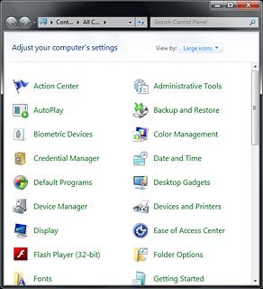 Click the drop down list next to View by.
