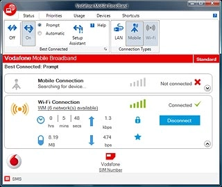 If automatic connection is turned on:Click Prompt or Automatic.