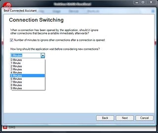 Highlight the required setting and click Next.
