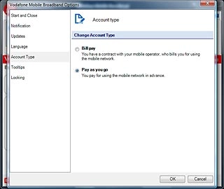 If you're on a prepaid price plan:Highlight Pay as you go.