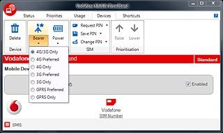 Highlight one of the following network modes:4G/3G Only