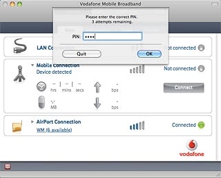 Key in your PIN and click OK.