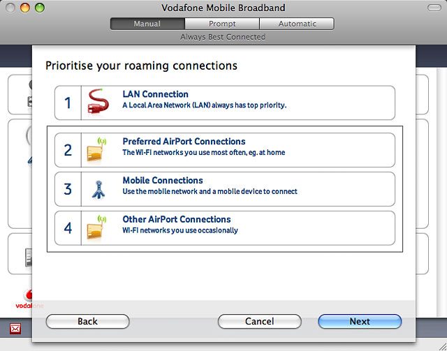 Click and drag the required data connection up or down to the required position on the list.Repeat this step until all connections are prioritised.