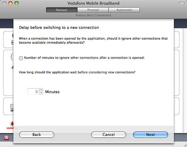 Click Number of minutes to ignore other connections after a connection is opened to turn the setting on or off.