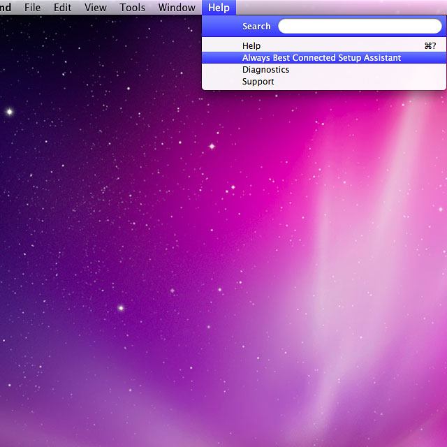 Click Always Best Connected Setup Assistant.