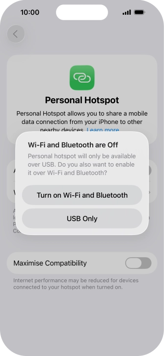 If Wi-Fi is turned off, press Turn on Wi-Fi and Bluetooth. If Wi-Fi is turned off, press Turn on Wi-Fi and Bluetooth.