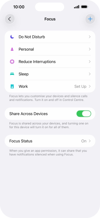 Press Do Not Disturb.