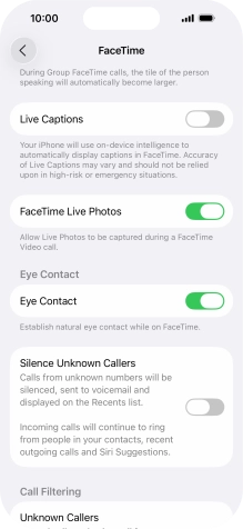 Press the indicator next to Press the indicator next to