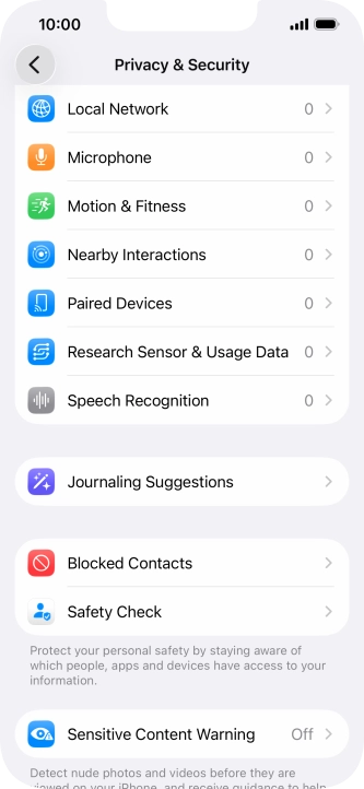 Press Sensitive Content Warning.