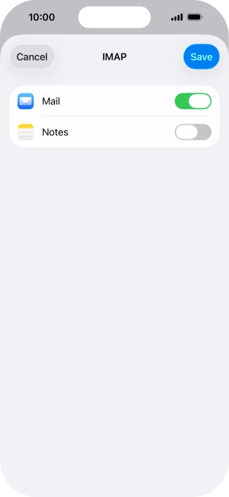 Press Save. Your email account has now been set up. To select more settings for incoming and outgoing server, proceed with the following steps. Press Save. Your email account has now been set up. To select more settings for incoming and outgoing server, proceed with the following steps.