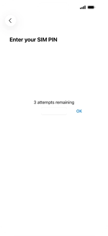 If your SIM is locked, key in your PIN and press OK.