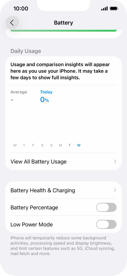 Press Battery Health & Charging. Press Battery Health & Charging.