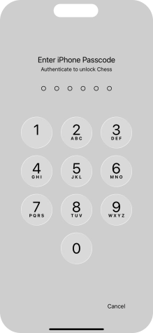 Use the phone lock code you created. The app is now no longer locked.