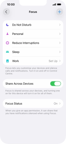 Press Do Not Disturb.