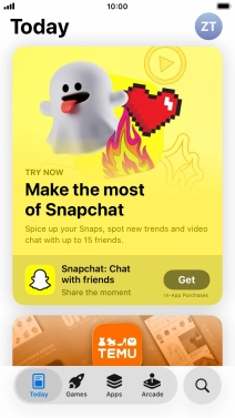 Press the search icon.