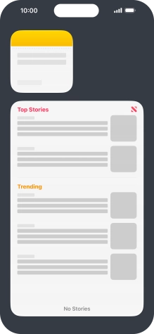 Press and hold the required Widget Stack.