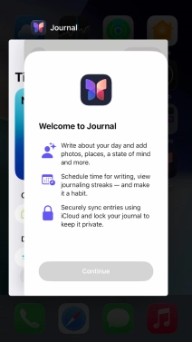 Slide upwards on the required application to end it.