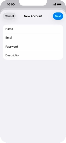 Press Description and key in the required name.