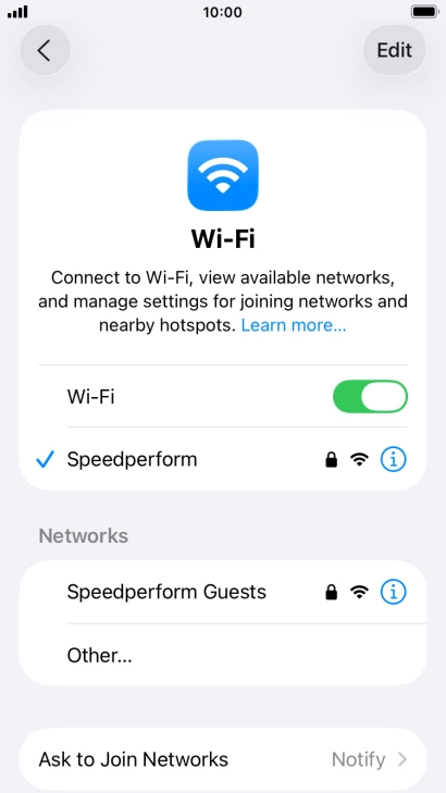 Press the Home key to return to the home screen.
