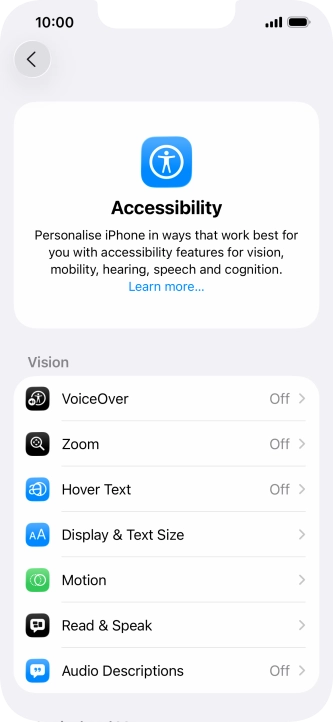 Press the required category below 