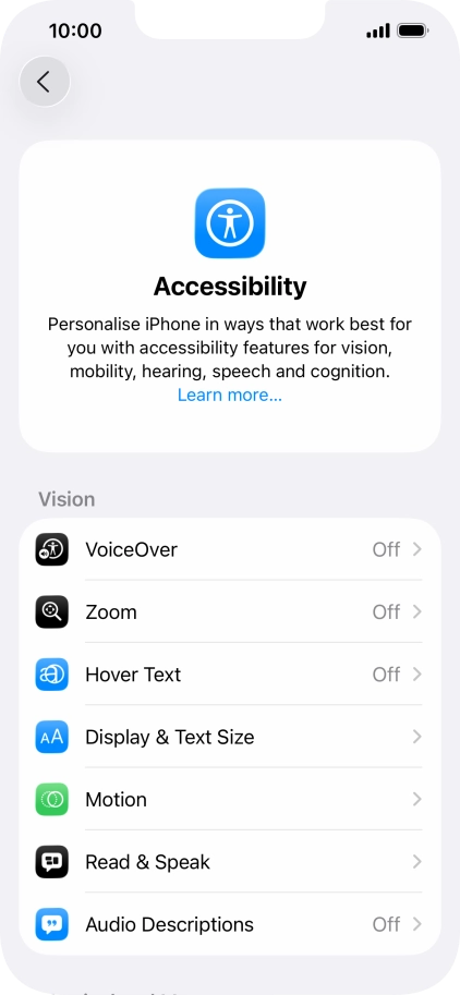 Press the required category below 