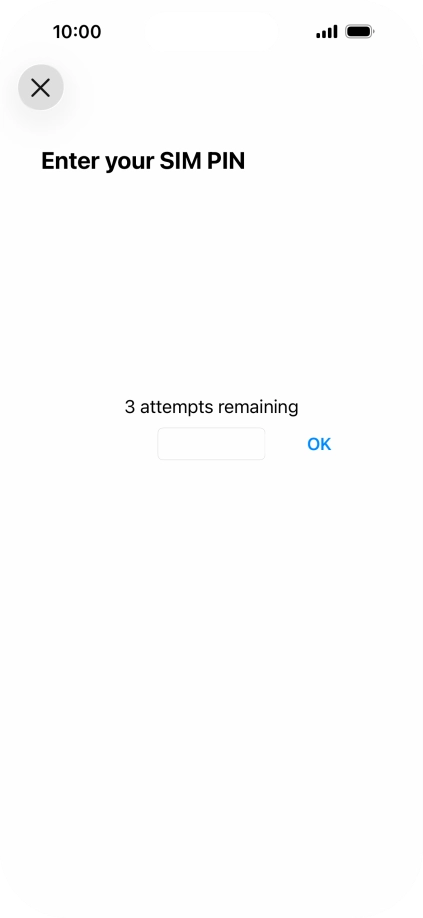 If your SIM is locked, key in your PIN and press OK. If your SIM is locked, key in your PIN and press OK.