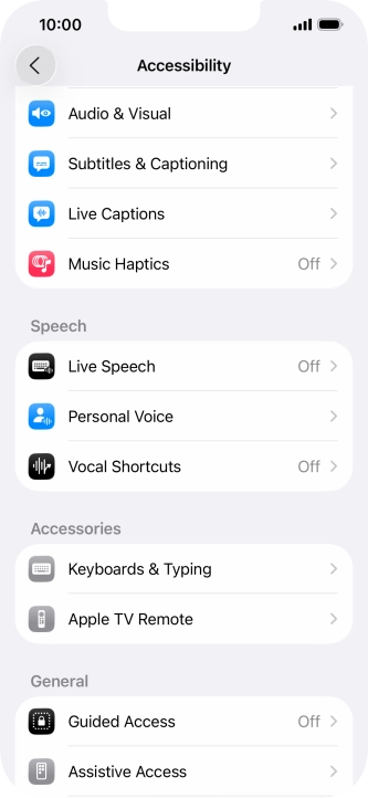 Press the required category below 