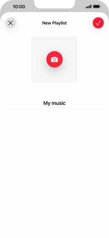Press the confirm icon.