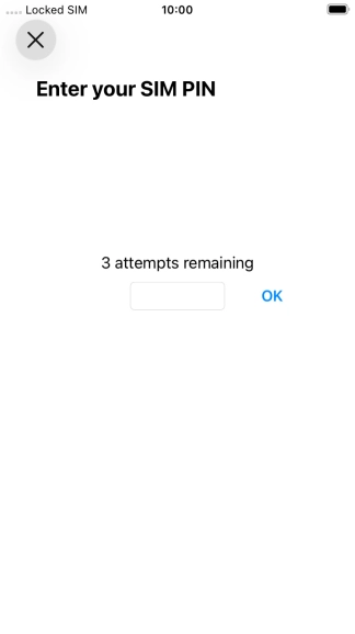 If your SIM is locked, key in your PIN and press OK.