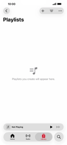 Press the new playlist icon.