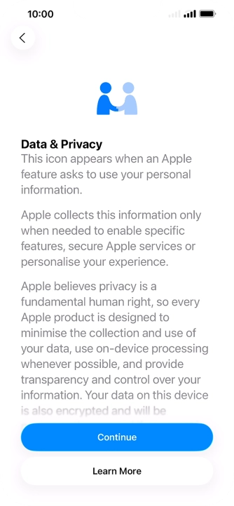 Press Continue. Press Continue.