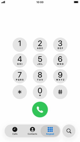 Key in **21*+61414121121# and press the call icon.