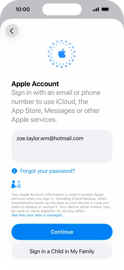 Press Continue. Press Continue.