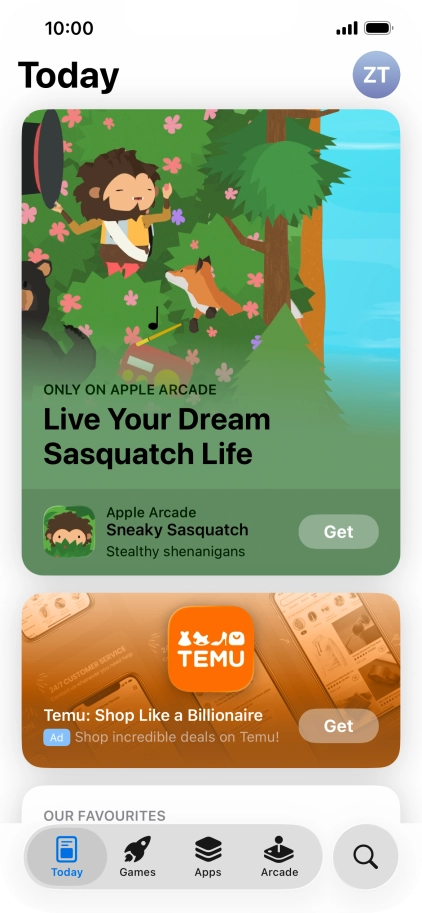 Press the search icon.