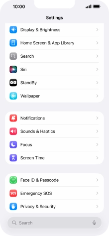 Press Display & Brightness.