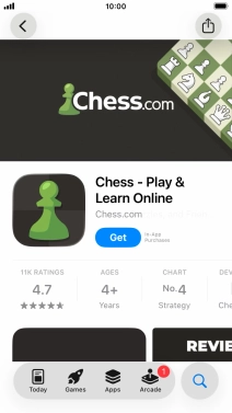 Press Get and follow the instructions on the screen to install the app.