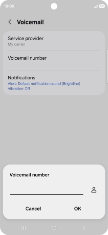Key in (prefix) 5 (your phone number) and press OK.